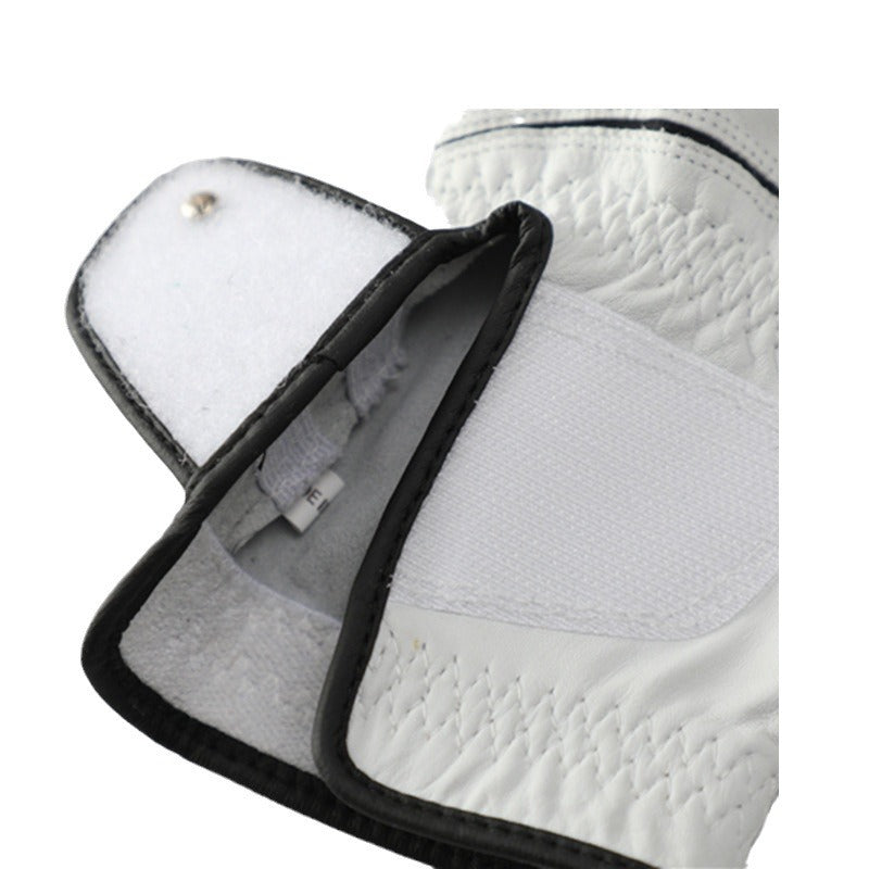 Close-up of the Men's Breathable Golf Glove adjustable wrist strap