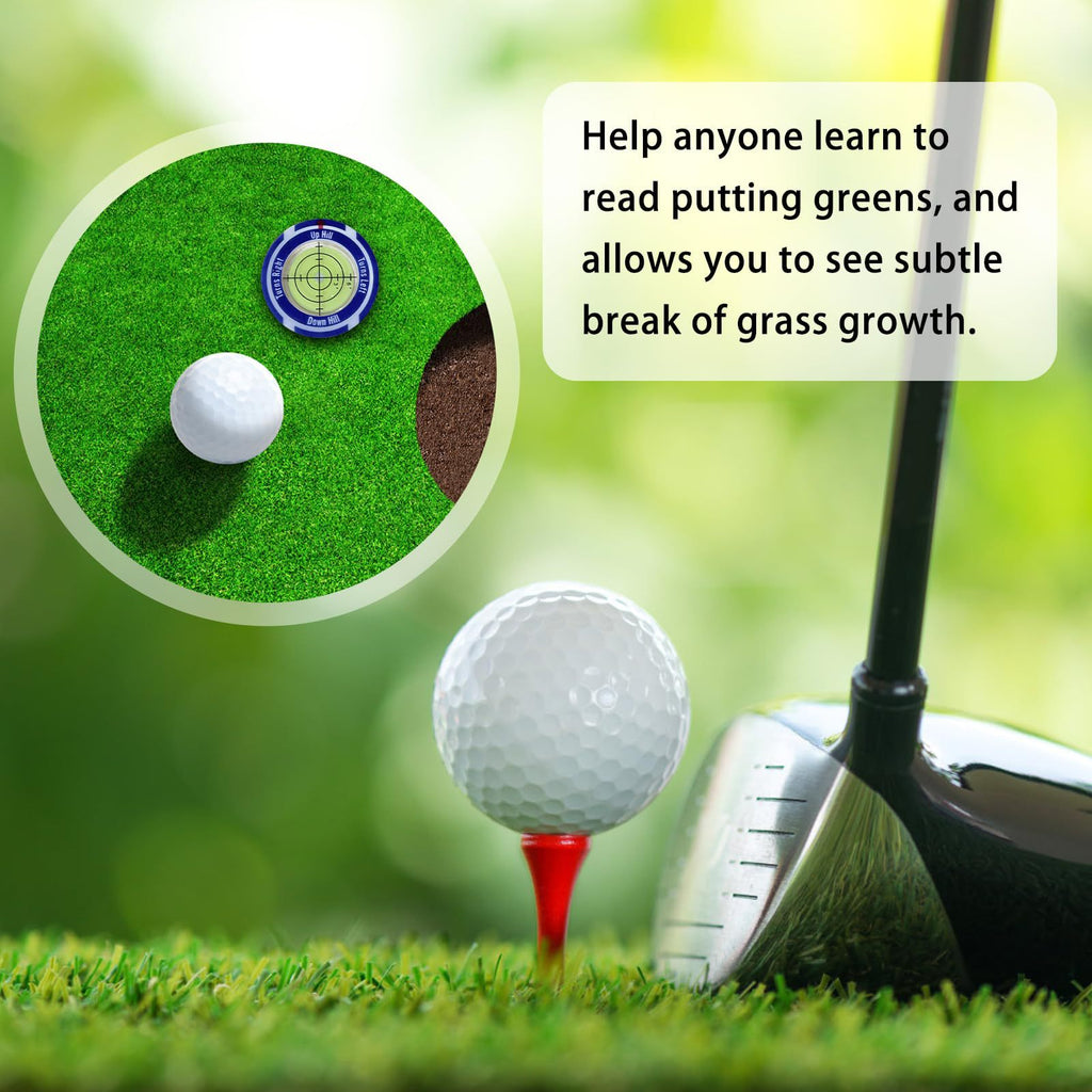Slope Reader Hat Clip Ball Marker used to read the break on a putting green