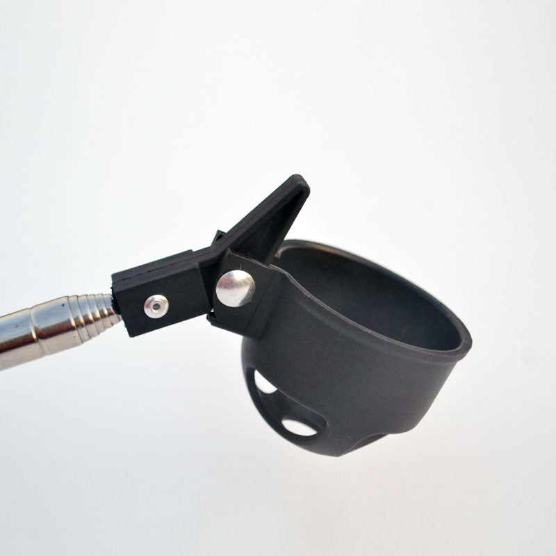 Close-up of the Pocket Golf Ball Retriever black ball-grabbing cup