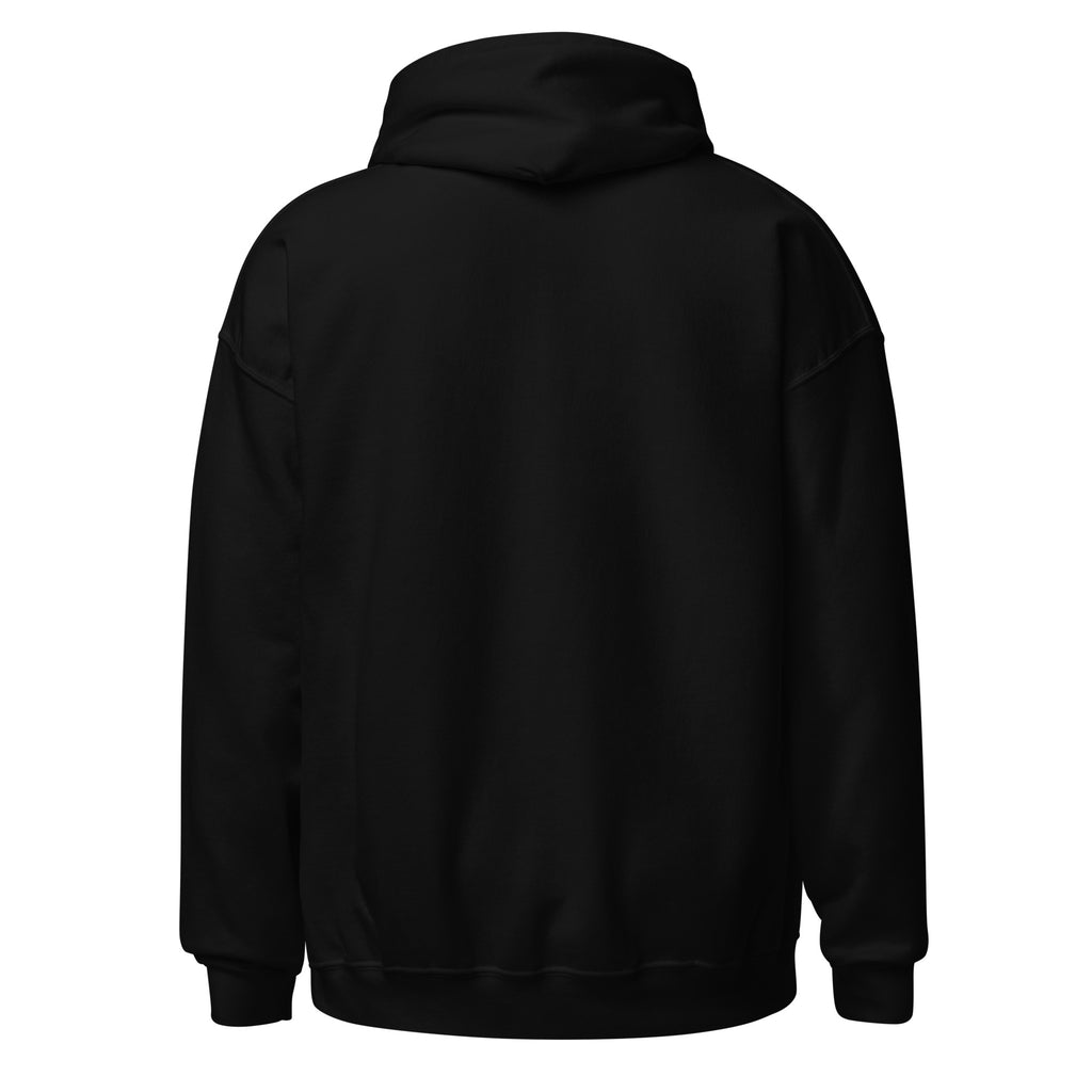 Herman Hoodie in Black, pullover golf hoodie, back view