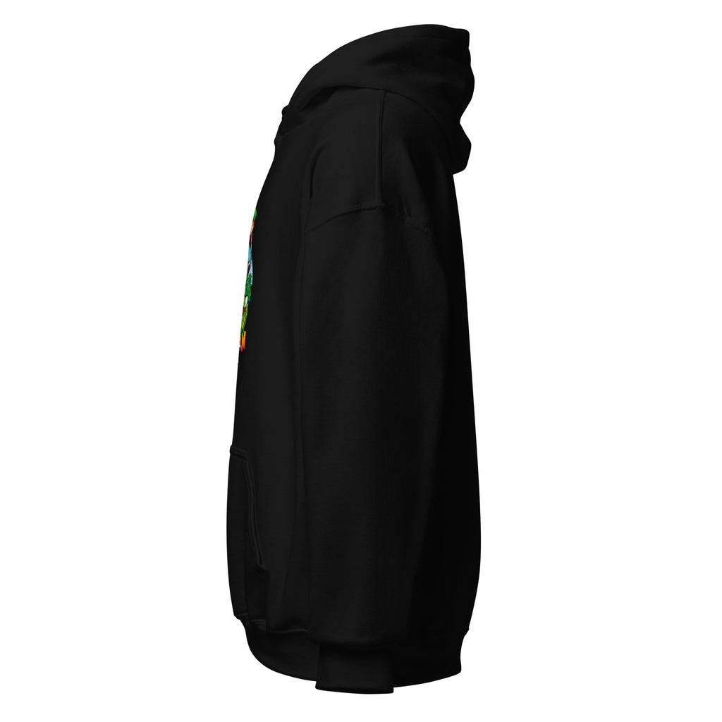 Herman Hoodie in Black, pullover golf hoodie, left side view
