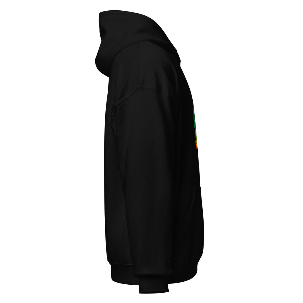 Herman Hoodie in Black, pullover golf hoodie, right side view