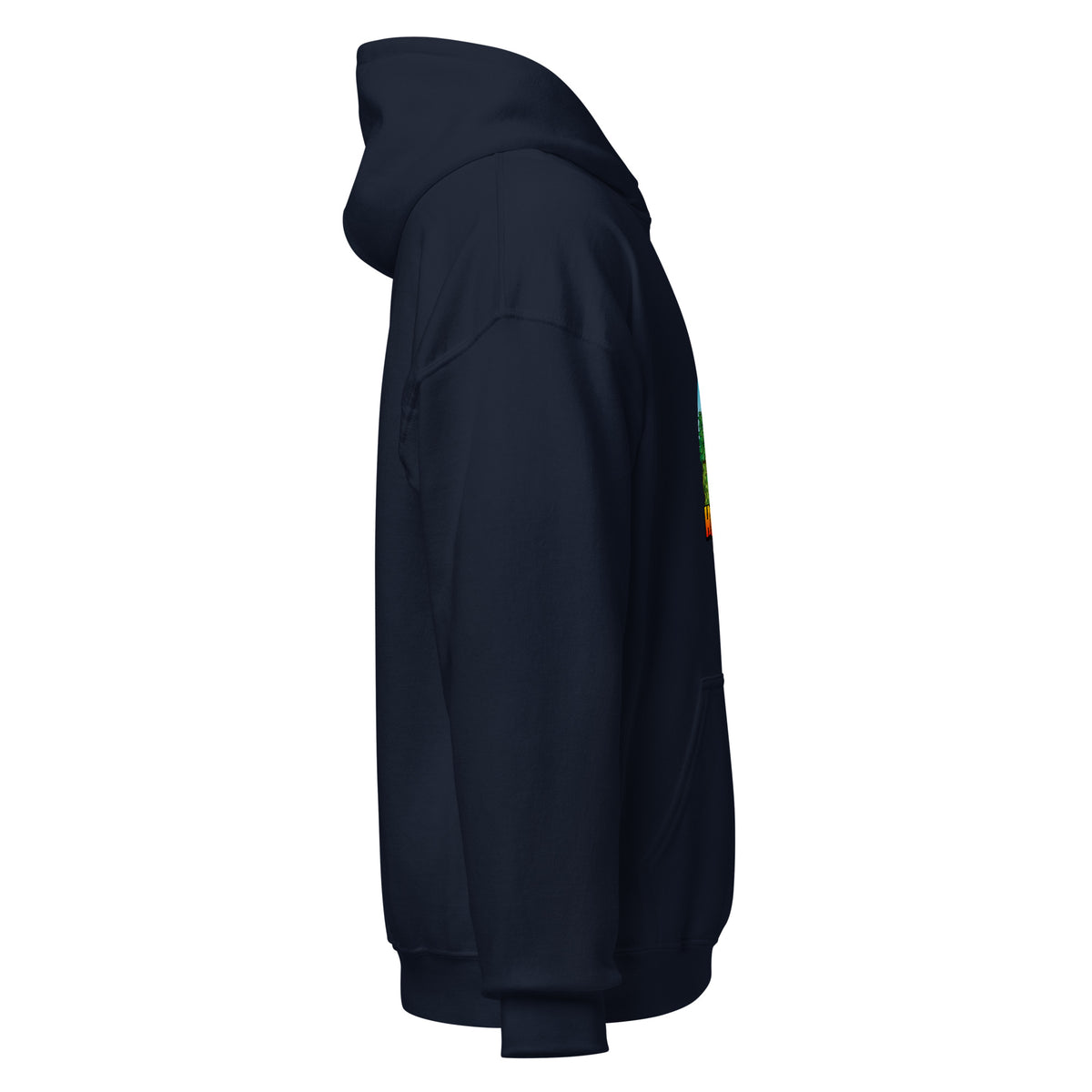Herman Hoodie in Navy, pullover golf hoodie, right side view