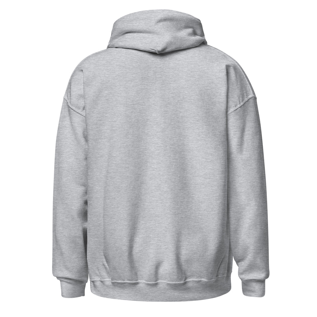 Herman Hoodie in Sport Grey, pullover golf hoodie, back view