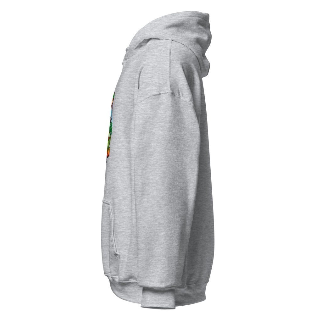 Herman Hoodie in Sport Grey, pullover golf hoodie, left side view