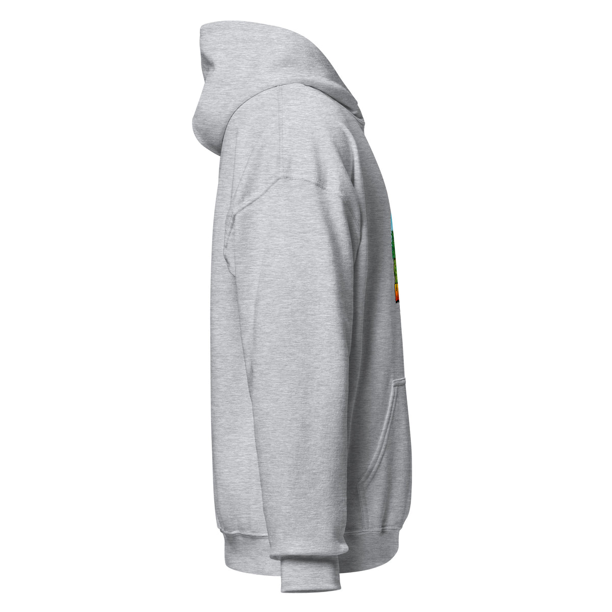 Herman Hoodie in Sport Grey, pullover golf hoodie, right side view