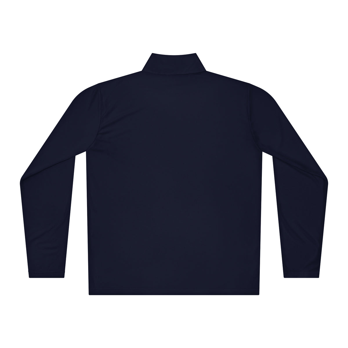 Herman Quarter-Zip golf pullover in True Navy, back view