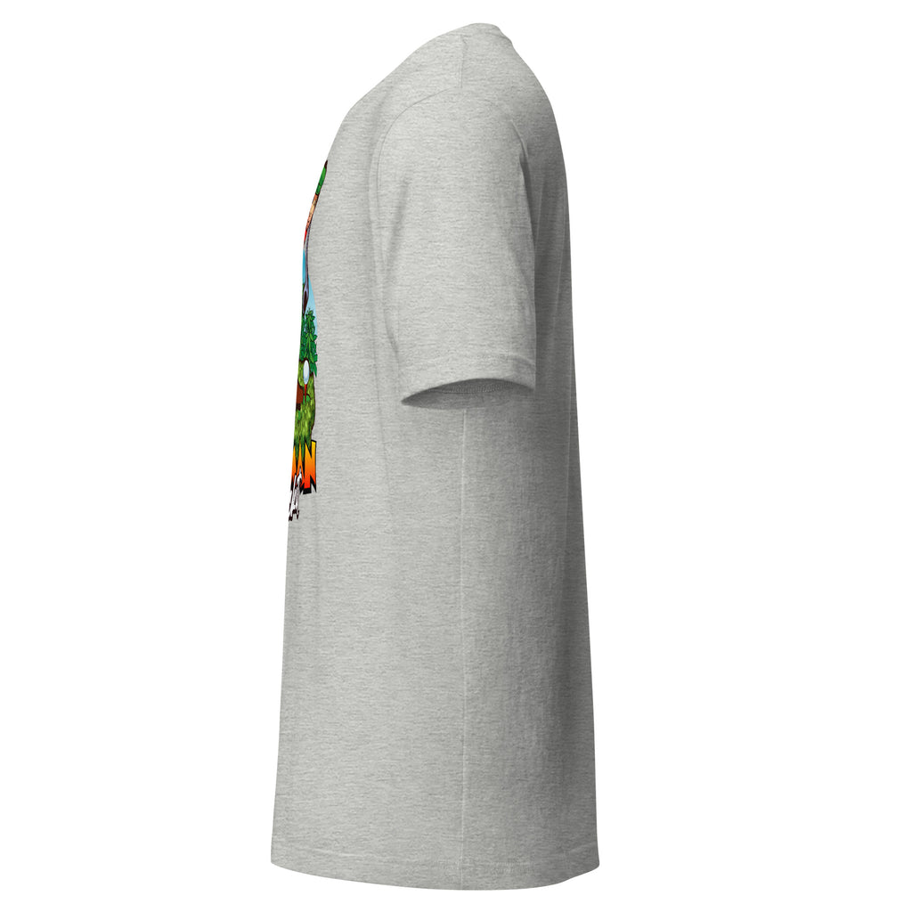 Herman Tee in Athletic Heather, funny golf t-shirt, left side view