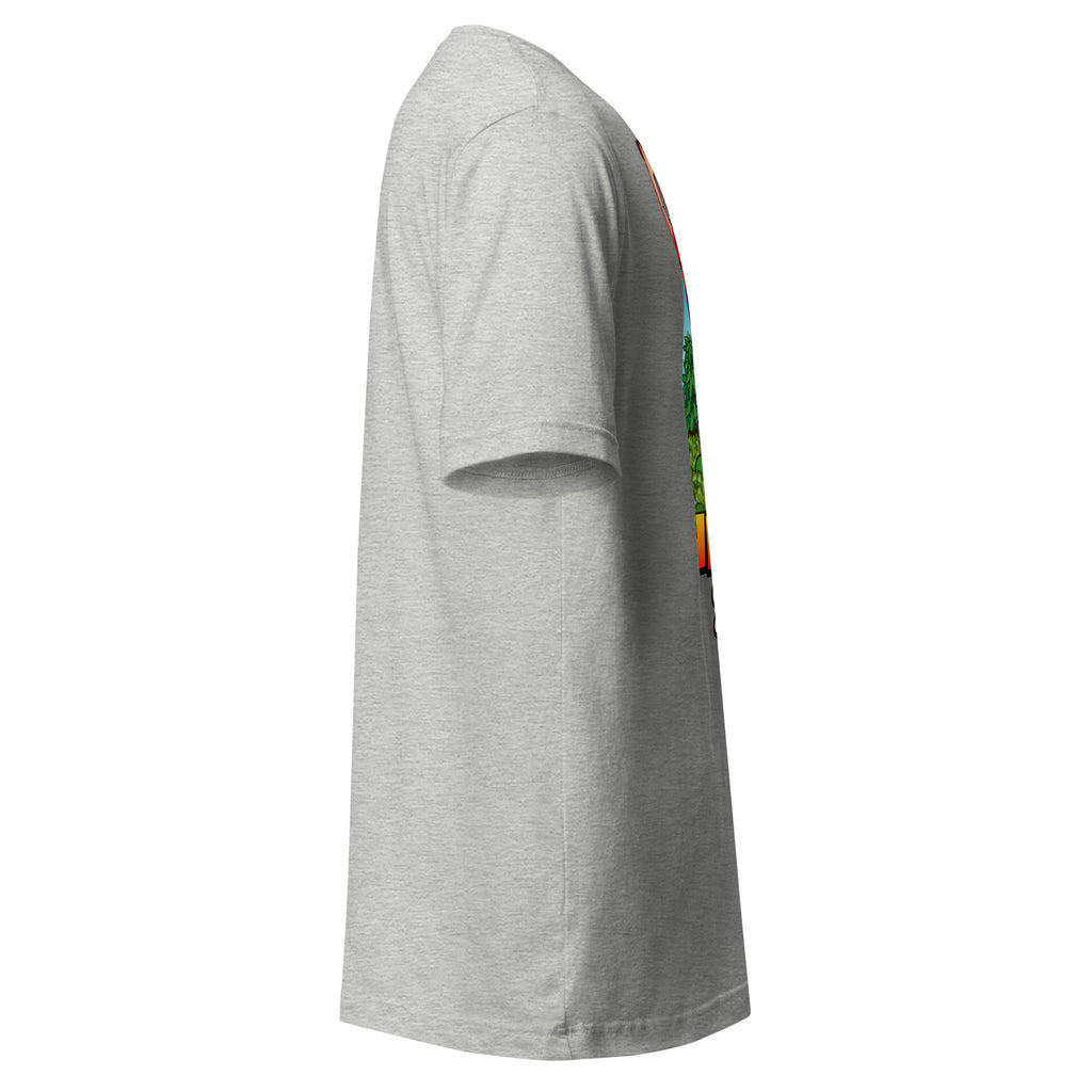 Herman Tee in Athletic Heather, funny golf t-shirt, right side view