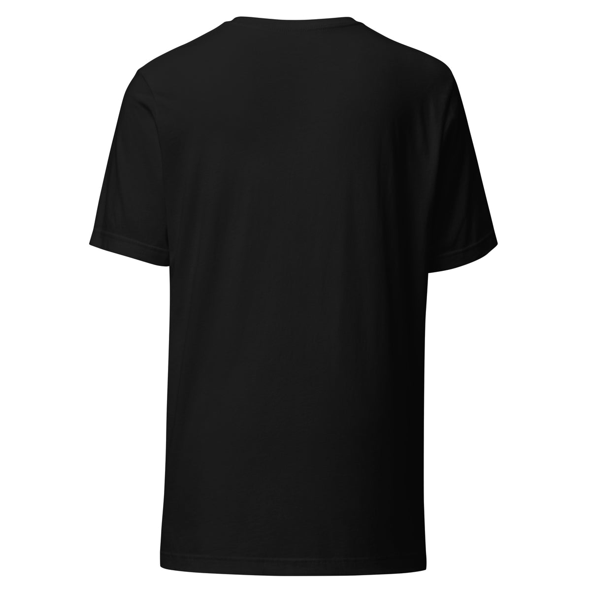 Herman Tee in Black, funny golf t-shirt, back view